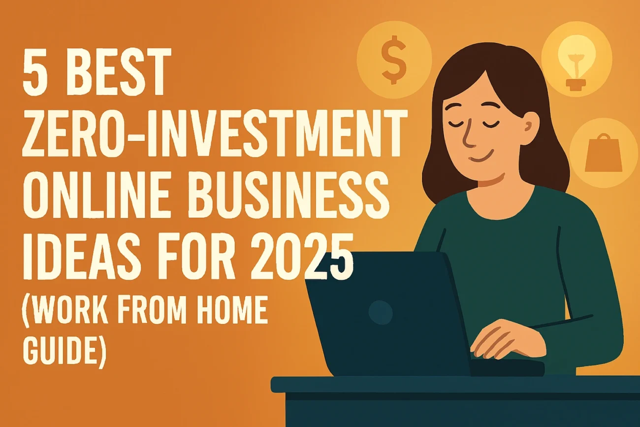 5 Best Zero-Investment Online Business Ideas for 2025