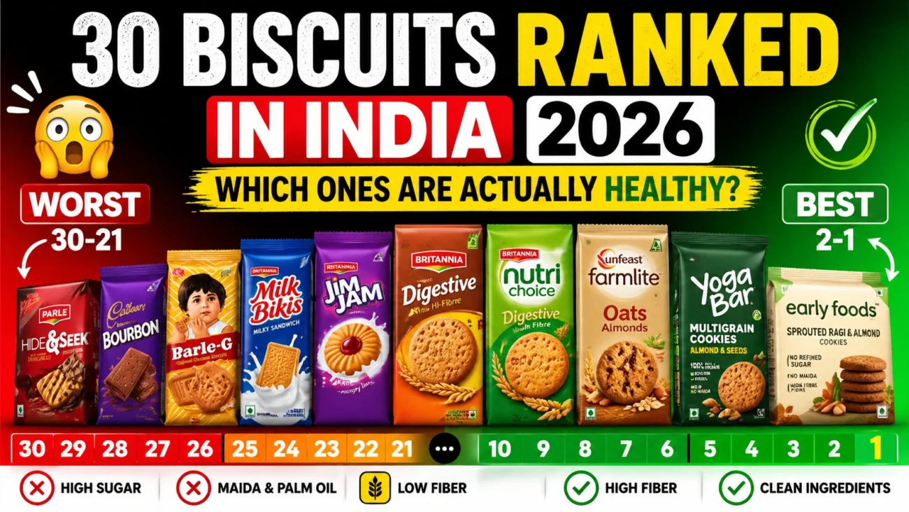 30 Biscuits in India Ranked from Worst to Best in 2026: Shocking Truth About Healthy Biscuits
