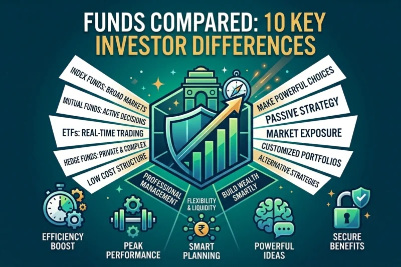 Index Funds vs Mutual Funds vs ETFs vs Hedge Funds: 10 Powerful Differences Every Investor Must Know