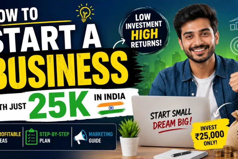 Start a Business with 25K in India: 7 Powerful & Profitable Ideas to Succeed Fast