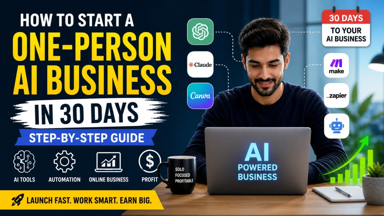One-Person AI Business: 10 Proven Steps to Start & Profit in 30 Days
