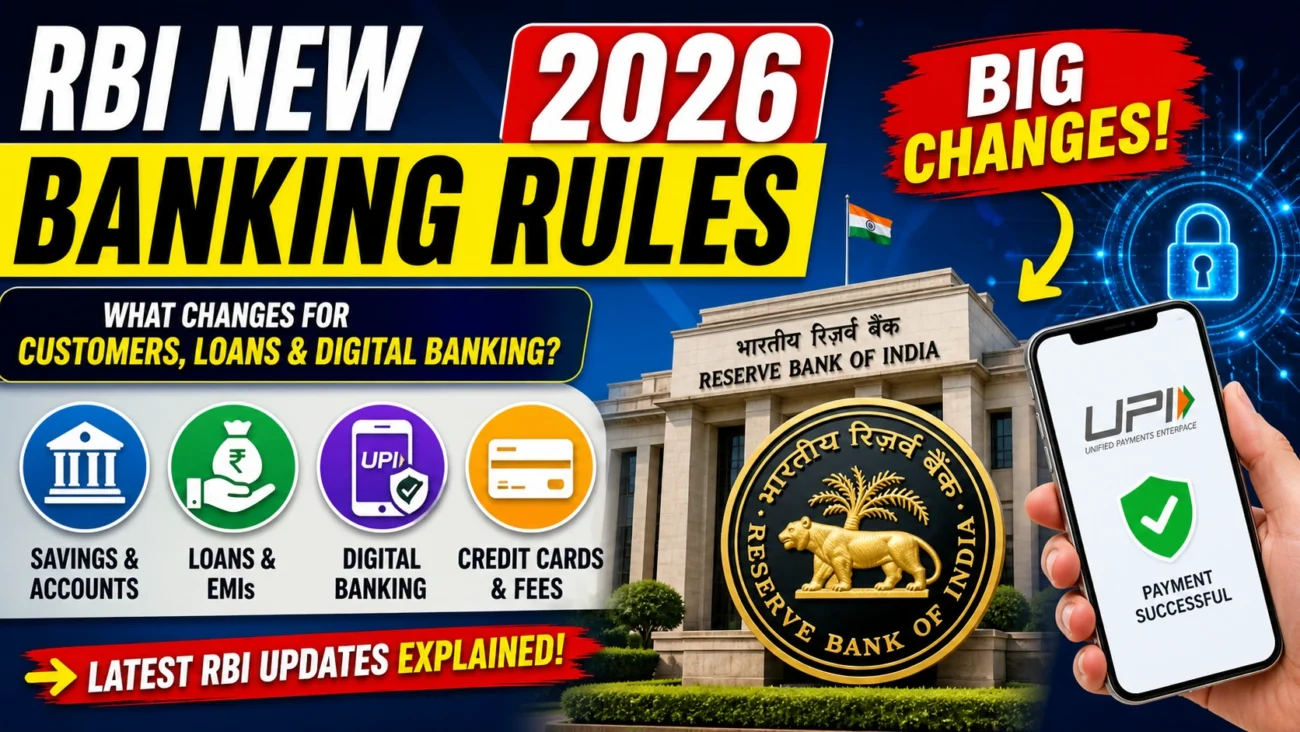 RBI New Banking Rules 2026: 7 Powerful Changes That Will Impact Your Money & Loans