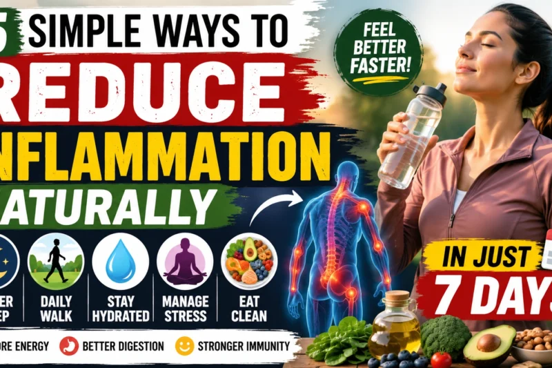 5 Simple Ways to Reduce Inflammation Naturally in 7 Days for Better Health